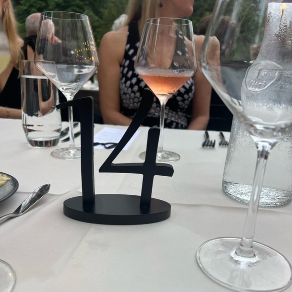 Table Markers for Wedding! Black Painted Wood. - Picture 1 of 6